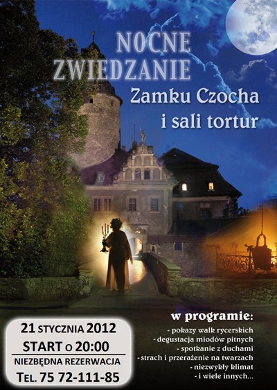 Nocne zwiedzanie Zamku – 21 stycznia 2012r.