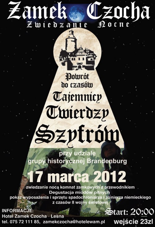 Nocne zwiedzanie Zamku – 17 marca 2012r.